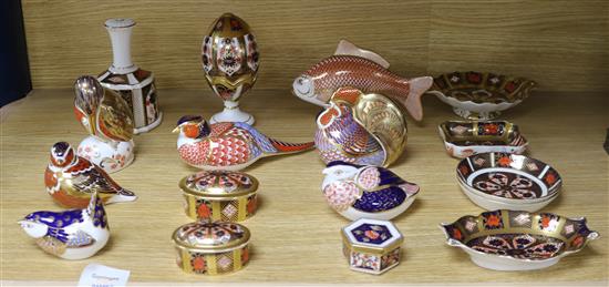 A group of Royal Crown Derby ornaments